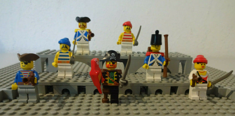 ( B11 / 19 ) Lego Figuren Aus 6273 Rock Island Refuge Piraten Soldaten Blaurock
