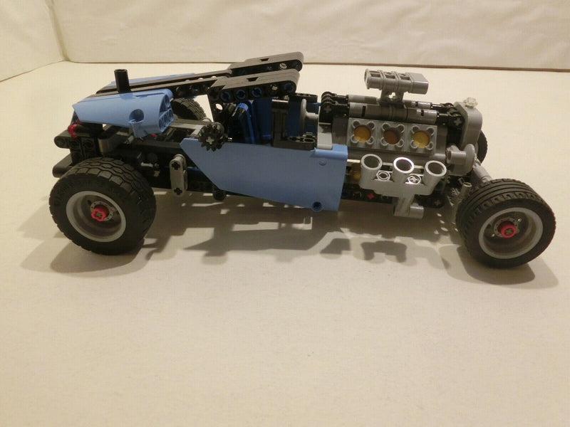 ( AH 9 ) Lego 42022 Technic Hot Rod MIT OVP & BA 100% KOMPLETT  Gebraucht