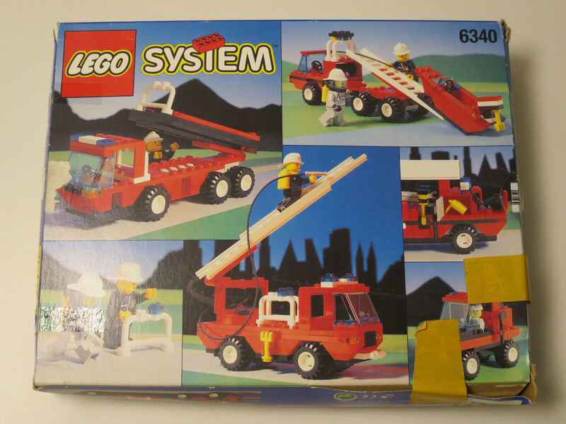 ( E17 ) Lego 6340 Drehleiterwagen Feuerwehr  Mit OVP & BA 100% Komplett