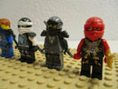 (D2-2/12) Lego Ninjago 4 Figuren Kai Zane Jay Cole Sammlung