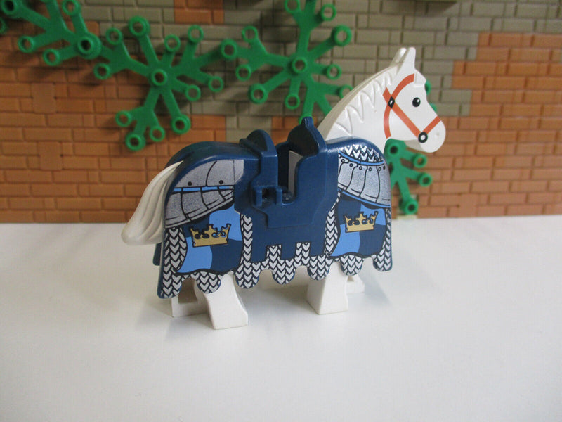 (B11 / 6 - 6) Lego 1x  Satteldecke mit Pferd Ritterburg Castle Pferdedecke 7094