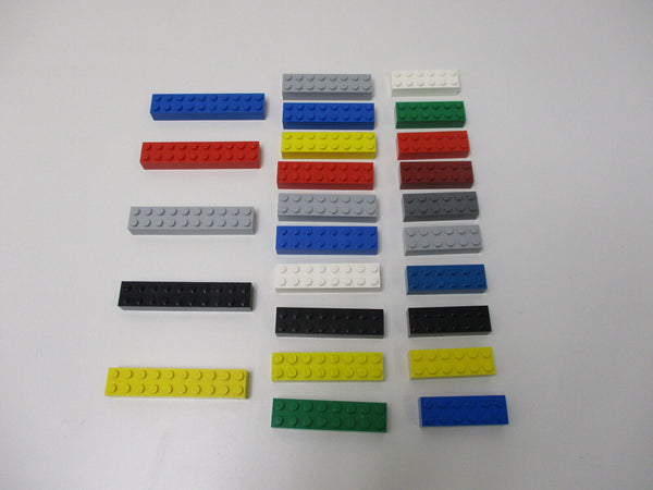 ( G7 ) LEGO 25 hohe lange Basic Steine Bausteine Grundbausteine  2x10 2x8 2x6