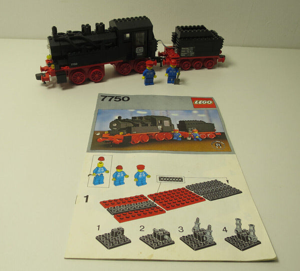 ( AH 4 ) Lego 7750 Dampflok 12v gebraucht Eisenbahn Mit Bauanleitung Komplett
