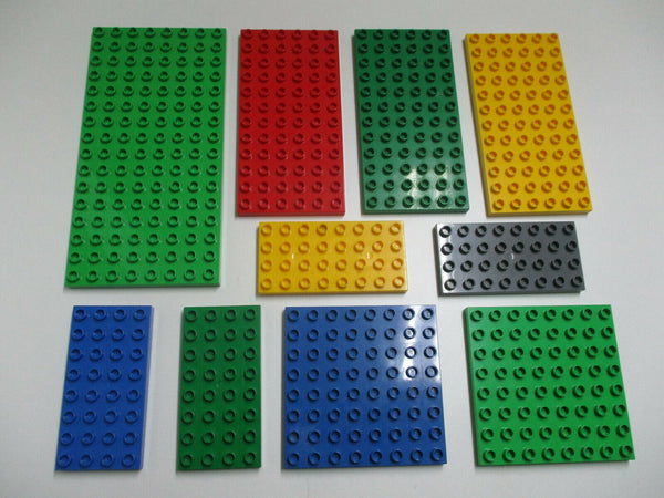 (HK) LEGO Duplo Plattenset 10 Platten Bauplatten 8x16 6x12 8x8 4x8