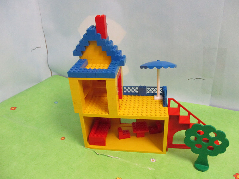 ( E 18 ) Lego Fabuland Set 341 Traumvilla Haus Cathy Cat's & Morty Mouse's BA