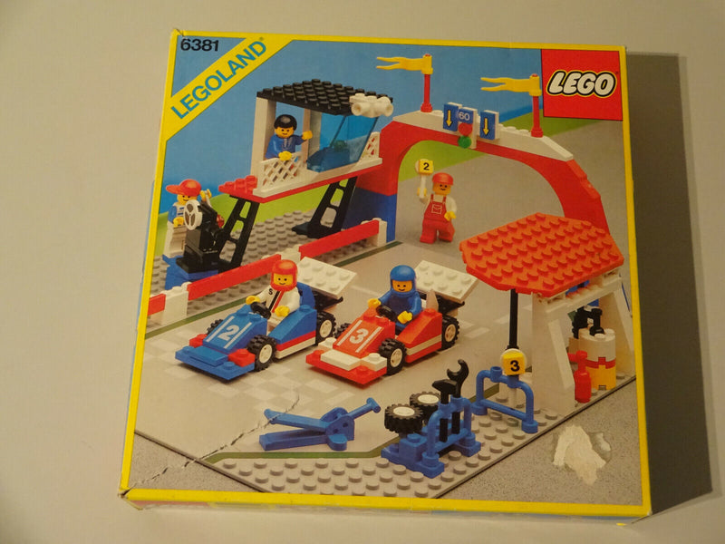 (AH 1 ) LEGO 6381 Motor Speedway Rennstrecke mit OVP & BA 100% KOMPLETT Legoland