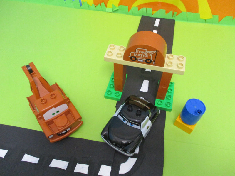 ( RB5 / 9 ) LEGO Duplo Cars Autos Set Hooks Schrottplatz  Sheriff 5814