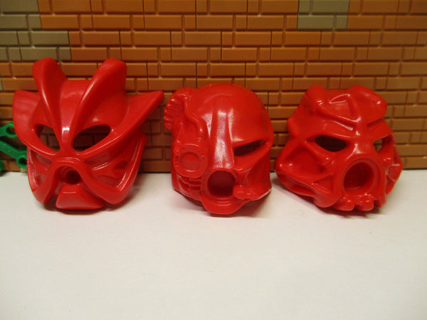 (B8 / 21) Lego Bionicle Kanohi Rot Nuva Masken 1x 43615 1x 43855 1x 43853