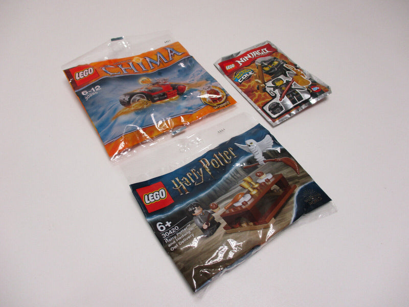 (C4/10) Lego Ninjago Chima Harry Potter 3x Polybag   Neu und OVP