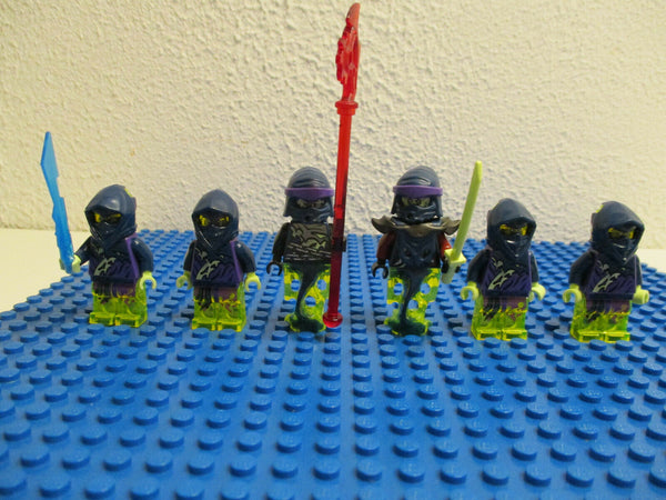 ( C9/5-8 ) 6 x  Lego Ninjago Figur Ghost Warrior Sammlung Konvolut