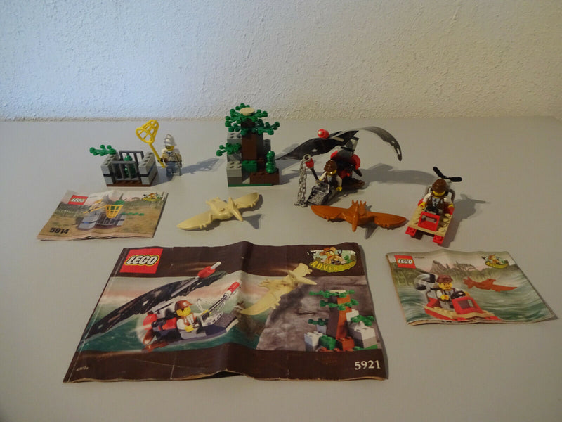 (G15) Lego 5912 5914 5921 Adventurers Dino Island alle mit BA 100% KOMPLETT