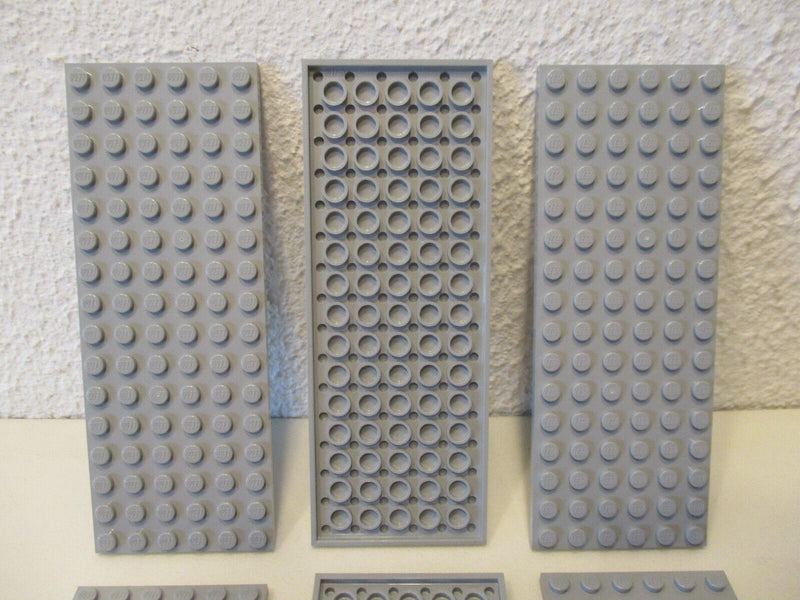 (D3) 6 x Lego Platte 6x16 hellgrau  Star Wars  3027