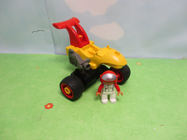(R1/T2/3) LEGO Duplo Toolo  Motorrad Trike Dreirad Rennauto mit  Figur