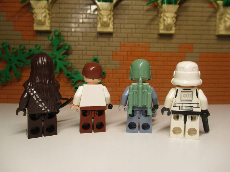 ( L4 / 1 ) 1x Lego Star Wars sw0711 Boba Fett Han Solo Chewbacca Stormtrooper