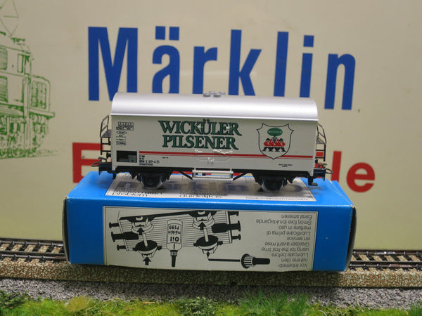 ( i5 ) MÄRKLIN 4422 Wicküler Pilsner  Güterwagen mit OVP H0 guter Zustand