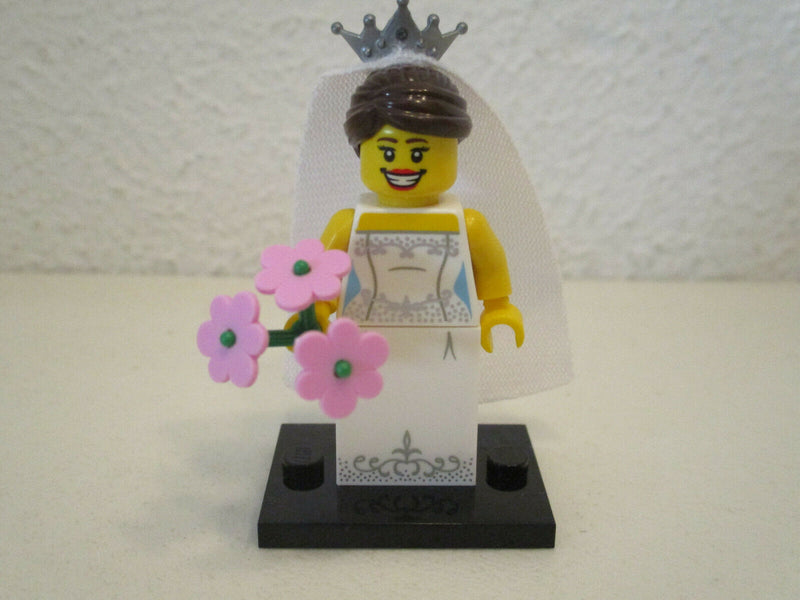 (D4/9-4 ) Lego Minifigur col0100 Braut Serie 7 8831