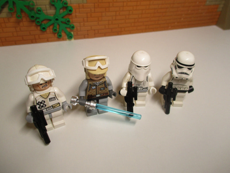 ( L4 / 6 ) 1x Lego Star Wars Luke Skywalker Rebellen Soldat Snow/Stormtrooper