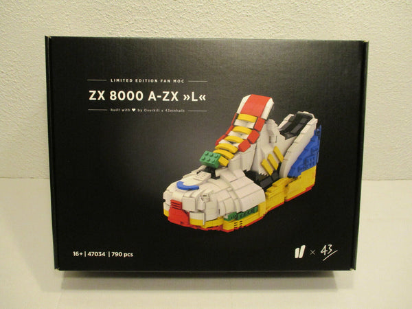 Lego 47034 Adidas ZX 8000 A-ZX L Fan MOC 43 Einhalb Overkill Streng Limitiert ..