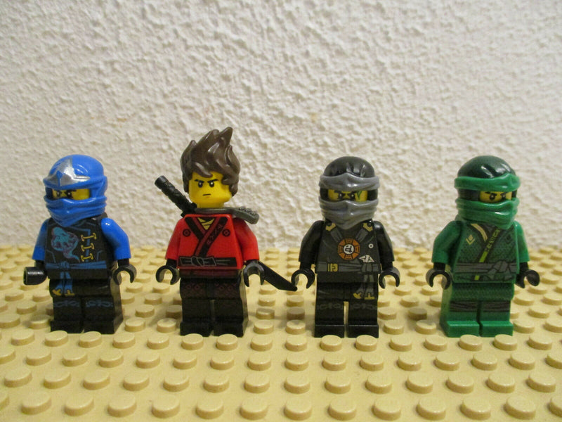 (D2-3/26) Lego Ninjago 4 Figuren Kai Zane Jay Cole Sammlung