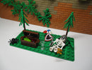 ( L3/25/2 ) Lego Moc Skelett mit schatz im wald zubehör Ritter Ritterburg
