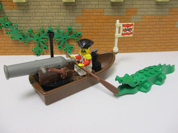 (B13/14) Lego Rotrock mit Kanonenboot und Krokodil 6276 6245 6277 6286