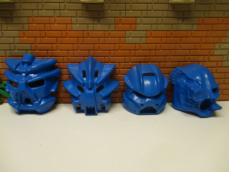 (B8 / 22) Lego Bionicle Kanohi Nuva Blau 1x 43616 1x 43855 1x 43614  1x 43856