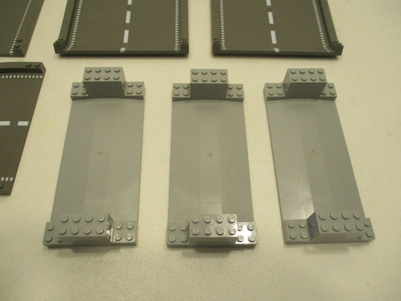 ( R2/5 ) LEGO 3D Strassenplatten Konvolut BrÃ¼cke Auffahrt Kurve Gerade 6600