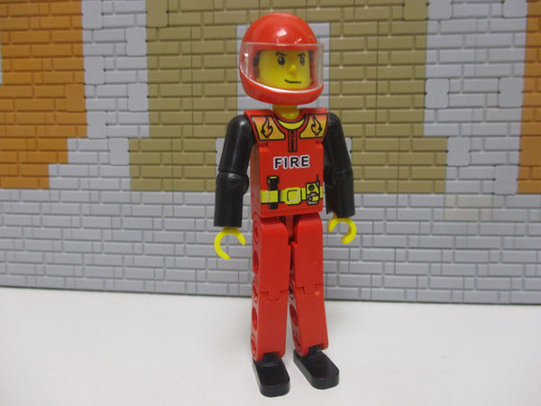 ( D7 / 14 )    Lego Technic / Technik  Figuren Feuerwehr / Feuerwehrmann