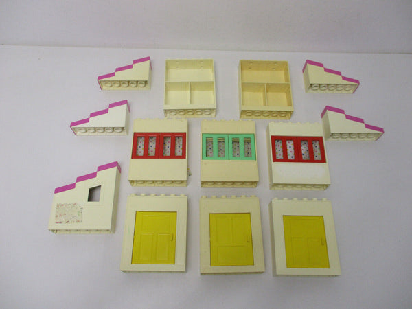 ( RB 26 / 2 ) Lego Duplo Dächer Wände Türen Fenster Puppenhaus Gebäude Haus
