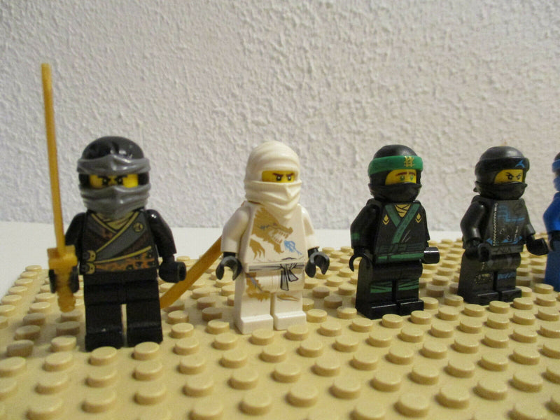 (D2-3/21) Lego Ninjago 6 Figuren Nya Lloyd Kai Zane Jay Cole Sammlung