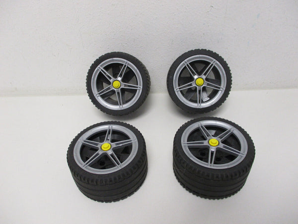 4  Lego Technik Technic Rad Räder Reifen mit Felge + Radkappe 68.8 x 36 ZR