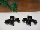(A4/8) Lego Eisenbahn 12V  2 x Puffer / Kupplung Schwarz mit Magnet 7735 7750 9V