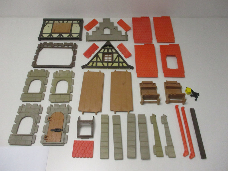 (RB 43/8) Playmobil Fachwerkhaus Klicky 3441 Bäckerei 3666 Ritterburg