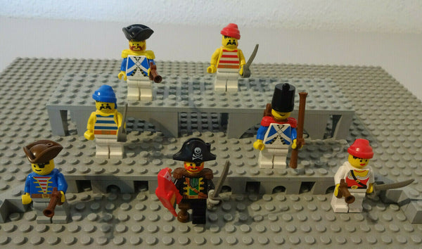 ( B11 / 19 ) Lego Figuren Aus 6273 Rock Island Refuge Piraten Soldaten Blaurock