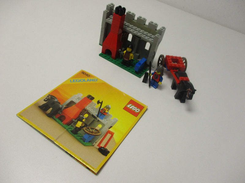 ( H/1 ) Lego  6040 Blacksmith Shop Ritter Ritterburg mit BA 100 % KOMPLETT