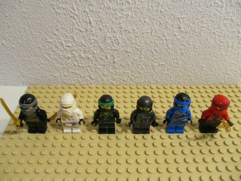 (D2-3/21) Lego Ninjago 6 Figuren Nya Lloyd Kai Zane Jay Cole Sammlung