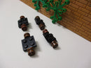 (E10/3) Lego 4 x Räder 4624 für Kanone braun 6267 6271 6274 6276 6285 6286 10040