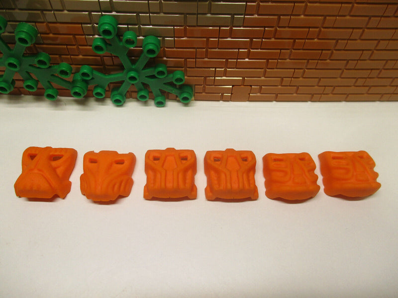 ( B10 / 21 ) Lego Bionicle 6x Krana Masken Orange