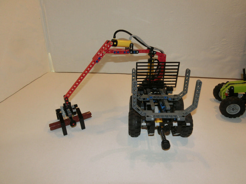 (AH 9) Lego Technic 8049 Traktor mit Forstkran Anhänger OVP & BA 100% Komplett