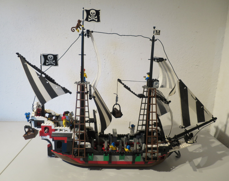 ( AH 10 ) Lego 6286 Skull's Eye Schooner Piratenschiff mit OVP & BA sowie INLAY