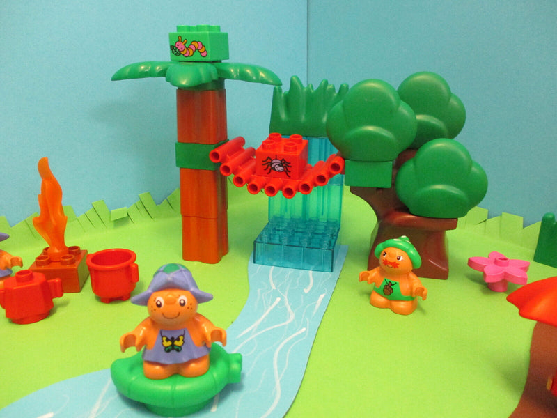 (RB16/5) LEGO Duplo Litle Forest Friends SET Figuren Bäume Brücke Wald