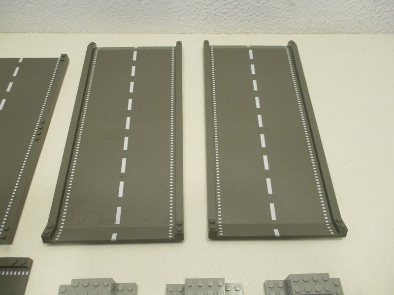 ( R2/5 ) LEGO 3D Strassenplatten Konvolut BrÃ¼cke Auffahrt Kurve Gerade 6600