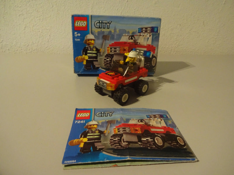( i14 ) Lego City 7241Feuerwehr Jeep  MIT OVP & BA 100 % KOMPLETT GEBRAUCHT