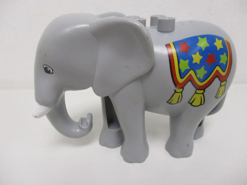 ( RB2 / 5 )  LEGO Duplo Zirkus Elefant mit  Clown und Direktor