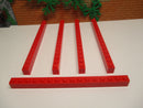 (i15/4) 5x Lego 2465 Baustein 1 x 16 Balken Basic rot Star Wars Ritter