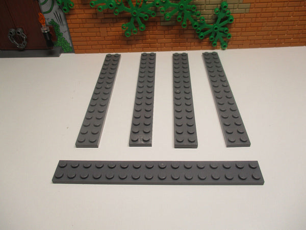 i16/9) 5x Lego 4282 Platten Baustein 2x 16 Basic neu dunkelgrau Star Wars Ritter