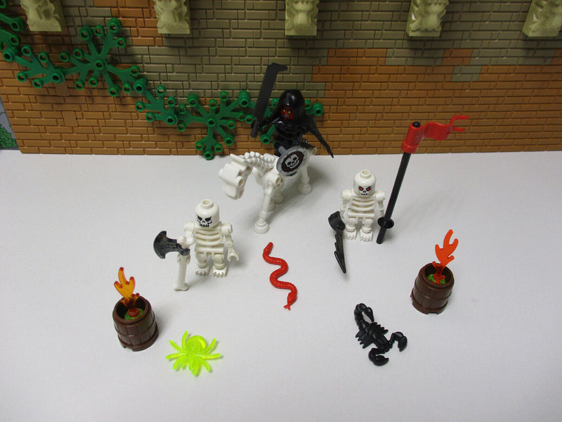 (A4/10) Lego 3x Skelett Ritter Knight Kingdom Castle Skelettreiter 6086 6085