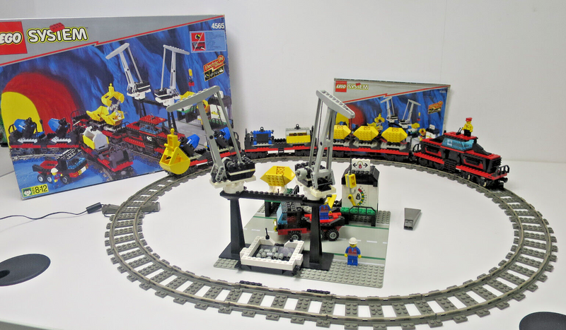 ( AH6 ) Lego 4565 Güterzug Train Freight & Crane Railway  OVP BA Funktions Video