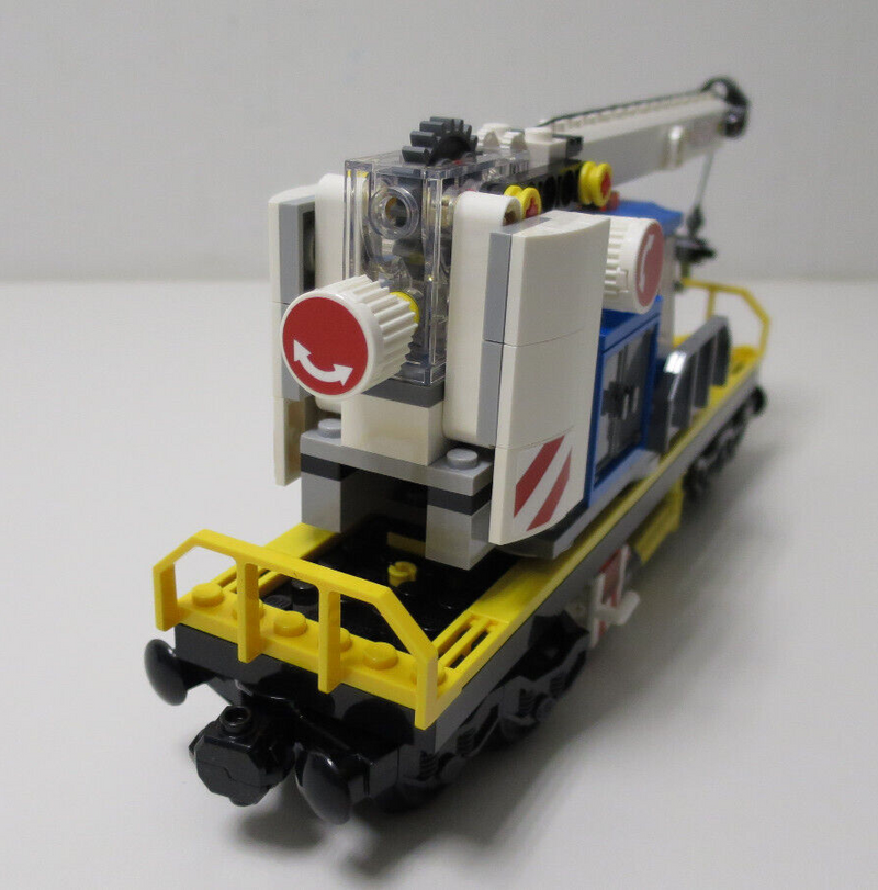 ( P7 ) LEGO Zug Stadt Eisenbahn Kranwagen Baustelle Figur Train 60198 mit BA NEU