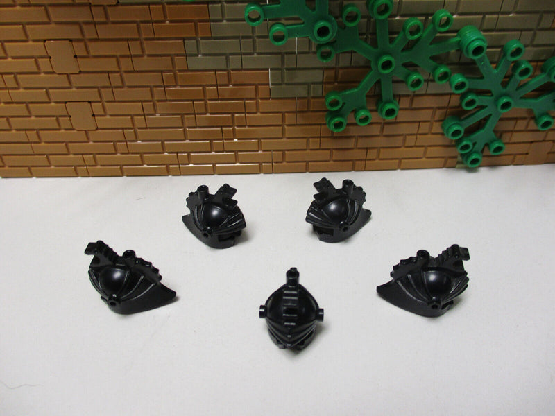 ( D9 /6) Lego 5 x Drachenritter Helm x43 schwarz 6086 6085 6090 6082 6105 Ritter